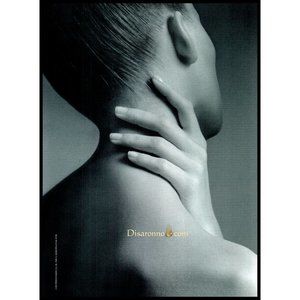 2002 Disaronno Liqueur Vintage Print Ad Brunette Woman Nape of Neck Wall Art